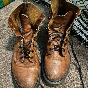Dr. Martens Hadley 8 Eye Work Boot Tobacco Leather Men's‎ 8